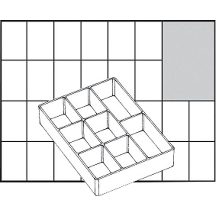 Säilytyslokero, nro A78 Low, Kork. 24 mm, koko 109x79 mm, 1 kpl