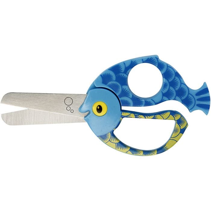 Lasten Eläinsakset, kala, Pit. 13 cm, 1 kpl