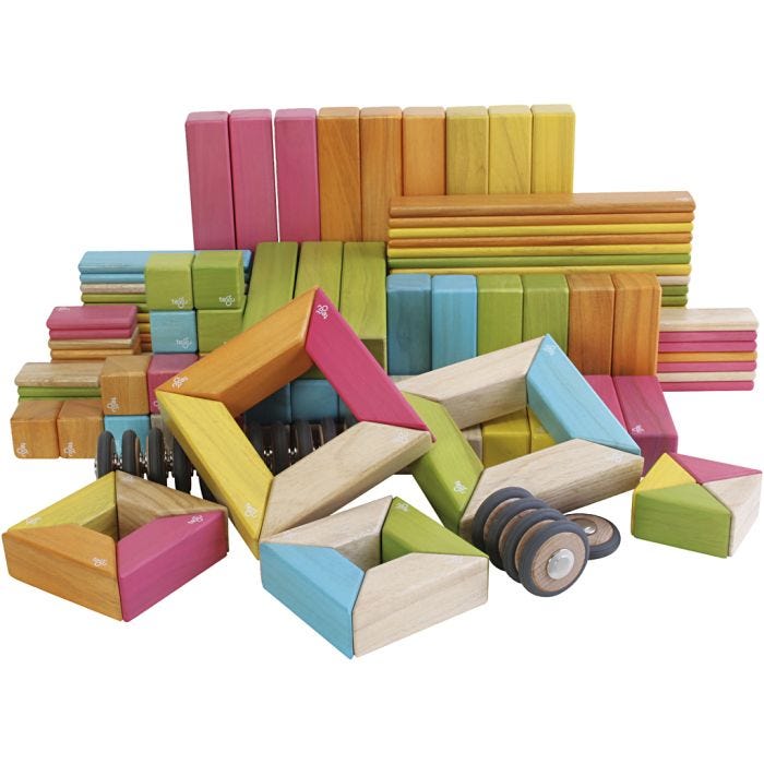 Tegu magneettiset rakennuspalikat, 130 kpl/ 1 set