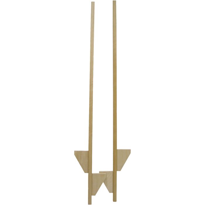 Puujalat, Kork. 140 cm, 2 kpl/ 1 set