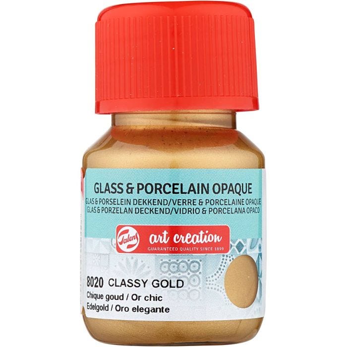 Keramiikka- ja posliinimaali, kulta, 30 ml/ 1 pll