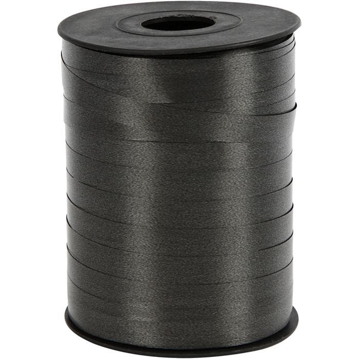 Lahjanauha, Lev: 10 mm, kiiltävä, musta, 250 m/ 1 rll