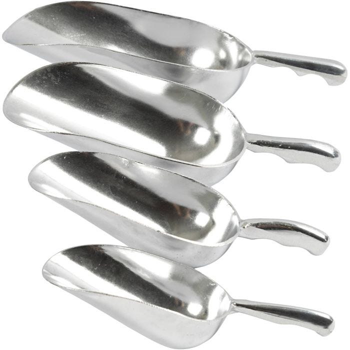 Alumiinilapiot, koko 18-30 cm, 4 kpl/ 1 pkt