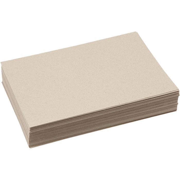 Kierrätyskartonki, A4, arkki 210x297 mm, 225 g, harmaa ruskea, 125 ark/ 1 pkt