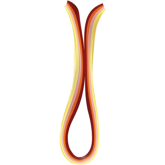 Paperisuikaleet, Pit. 78 cm, Lev: 5 mm, 120 g, oranssi, pinkki, punainen, keltainen, 100kpl/ 1 pkt