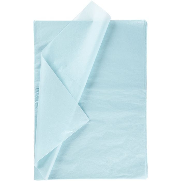 Silkkipaperi, arkki 50x70 cm, 17 g, vaaleansininen, 25ark/ 1 pkt