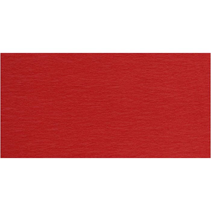Kreppipaperi, arkki 50x250 cm, punainen, 10 ark/ 1 pkt