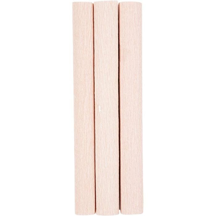 Kreppipaperi, arkki 25x60 cm, Jonka joustavuus: 180%, 105 g, pehmeä rose, 3 ark/ 1 pkt