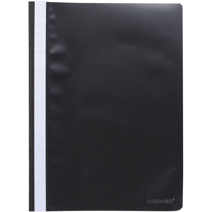 Muoviset esittelykansiot, A4, musta, 1 kpl