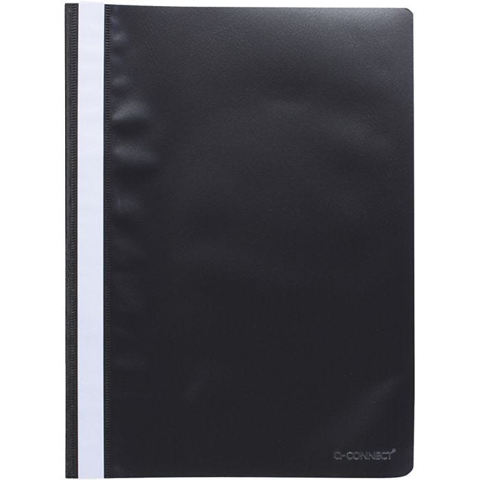 Muoviset esittelykansiot, A4, musta, 50 kpl/ 1 pkt