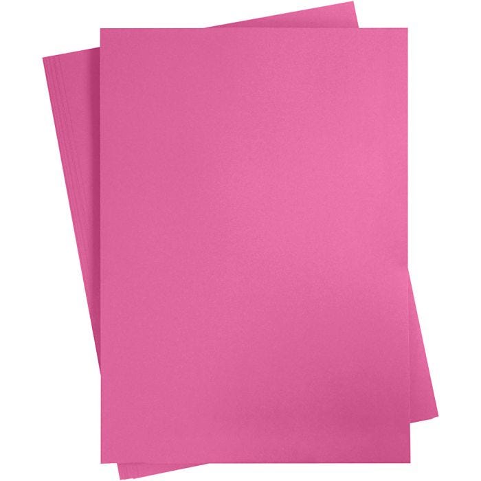 Kartonki, A2, arkki 420x594 mm, 180 g, pinkki, 10ark/ 1 pkt