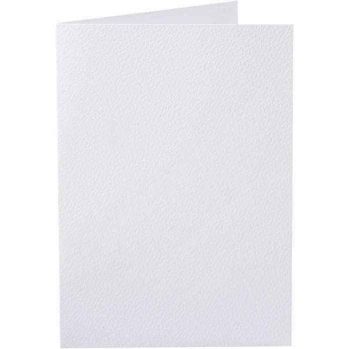 Korttipohja, kortin koko 10,5x15 cm, 220 g, valkoinen, 10 kpl/ 1 pkt