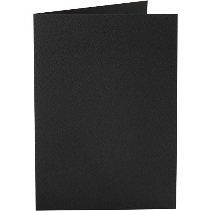 Korttipohja, kortin koko 10,5x15 cm, 220 g, musta, 10kpl/ 1 pkt