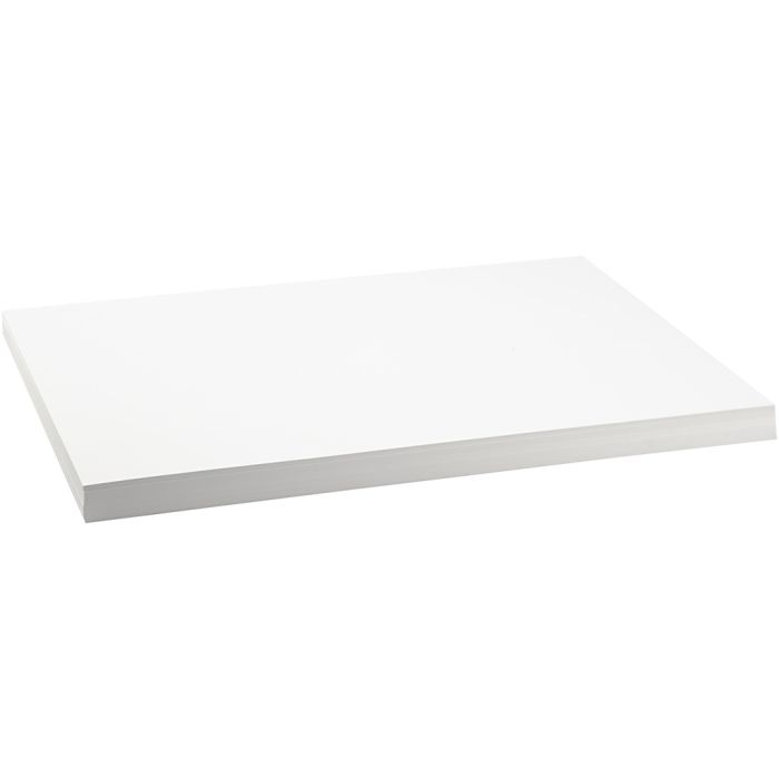 Kartonki, A2, arkki 420x594 mm, 250 g, valkoinen, 100 ark/ 1 pkt