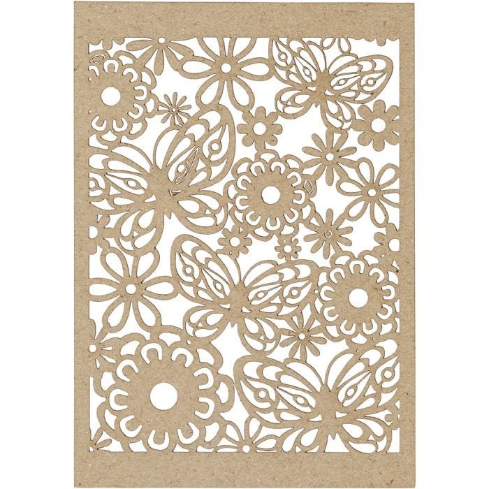 Pitsikartonki, arkki 10,5x15 cm, 200 g, luonnonrusk., 10kpl/ 1 pkt