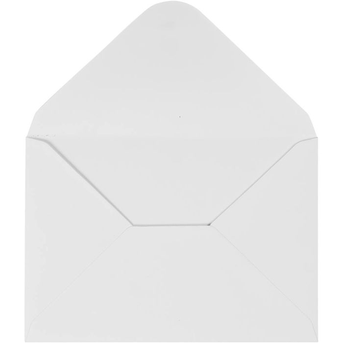 Kirjekuoret, kirjekuoren koko 11,5x16 cm, 110 g, valkoinen, 10 kpl/ 1 pkt