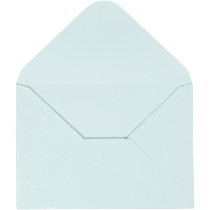 Kirjekuoret, kirjekuoren koko 11,5x16 cm, 110 g, vaaleansininen, 10 kpl/ 1 pkt
