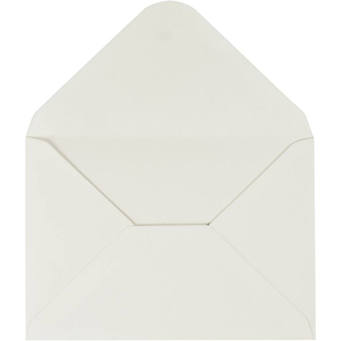 Kirjekuori, kirjekuoren koko 11,5x16 cm, 110 g, luonnonvalkonen, 10kpl/ 1 pkt