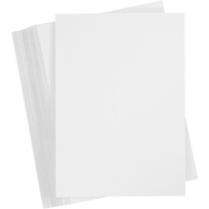 Kartonki, A4, arkki 210x297 mm, 180 g, valkoinen, 100 ark/ 1 pkt