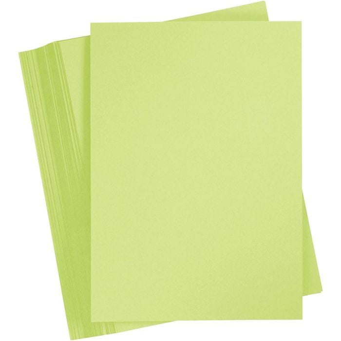 Kartonki, A4, arkki 210x297 mm, 180 g, vaaleanvihreä, 100ark/ 1 pkt