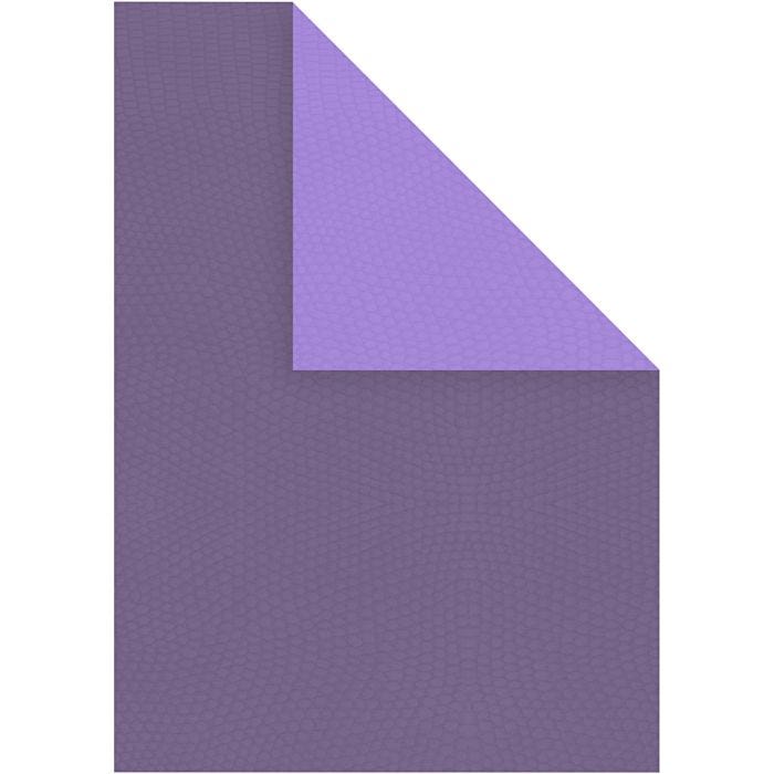 Kartonki, A4, 210x297 mm, 250 g, violetti/tummanvioletti, 10 ark/ 1 pkk