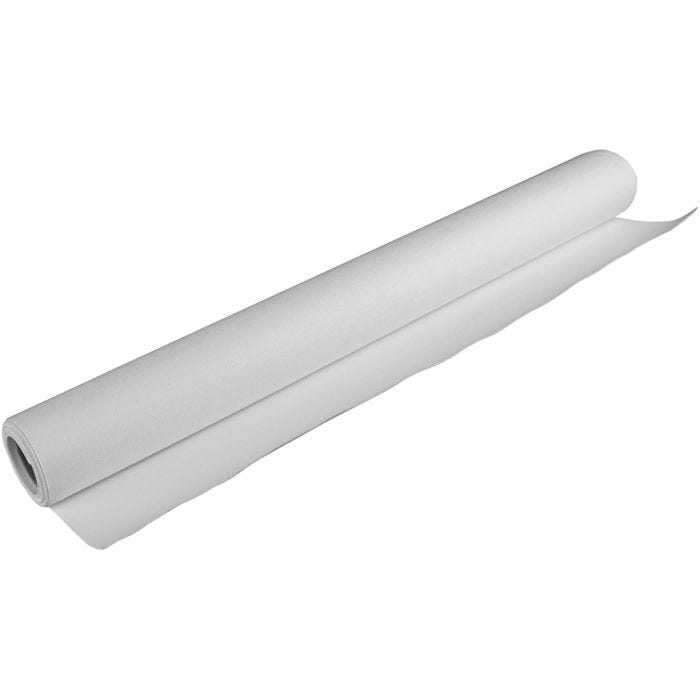 Taulukangasrulla, Lev: 120 cm, 380 g, valkoinen, 5m/ 1 rll