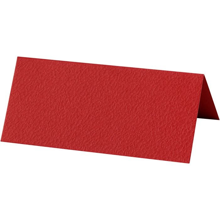 Istumapaikkakortit, koko 9x4 cm, 220 g, punainen, 20kpl/ 1 pkt