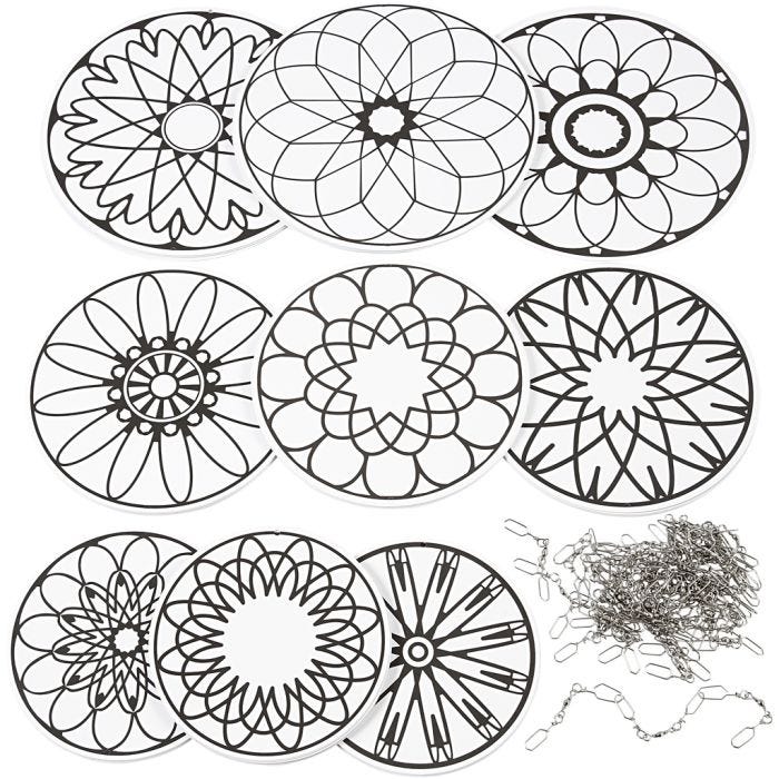Painetut mobilekiekot, halk. 12+15+18 cm, 300 g, 20set/ 1 pkt