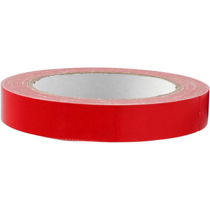 Kangasteippi, Lev: 19 mm, punainen, 25 m/ 1 rll