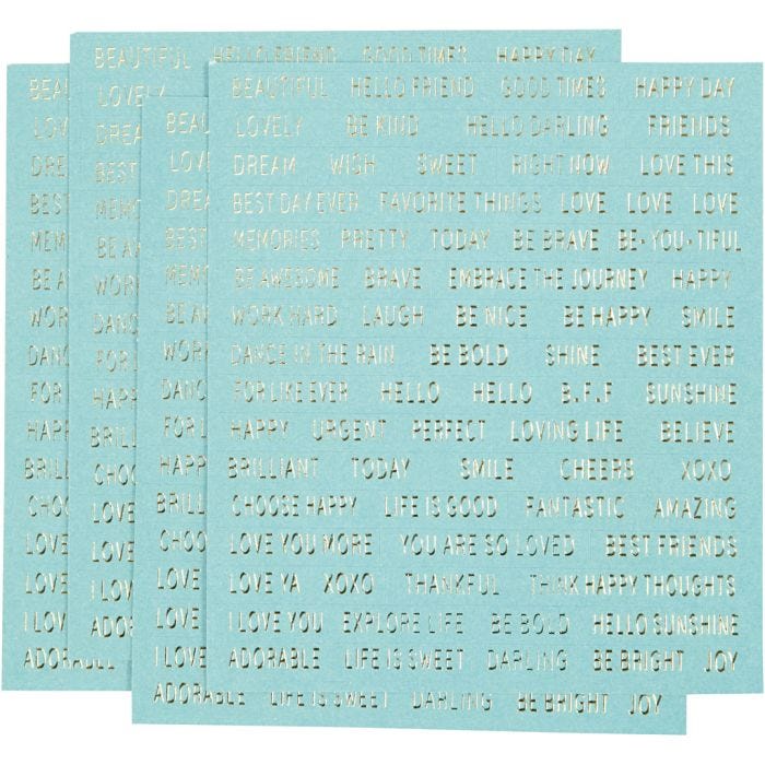 Tarrat, arkki 10x11,5 cm, turkoosi, 4kpl/ 1 pkt