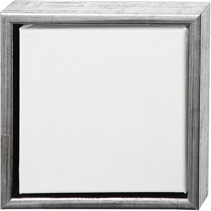 Taulupohjat, koko 20x20 cm, 360 g, antiikkihopean väris, valkoinen, 1 kpl