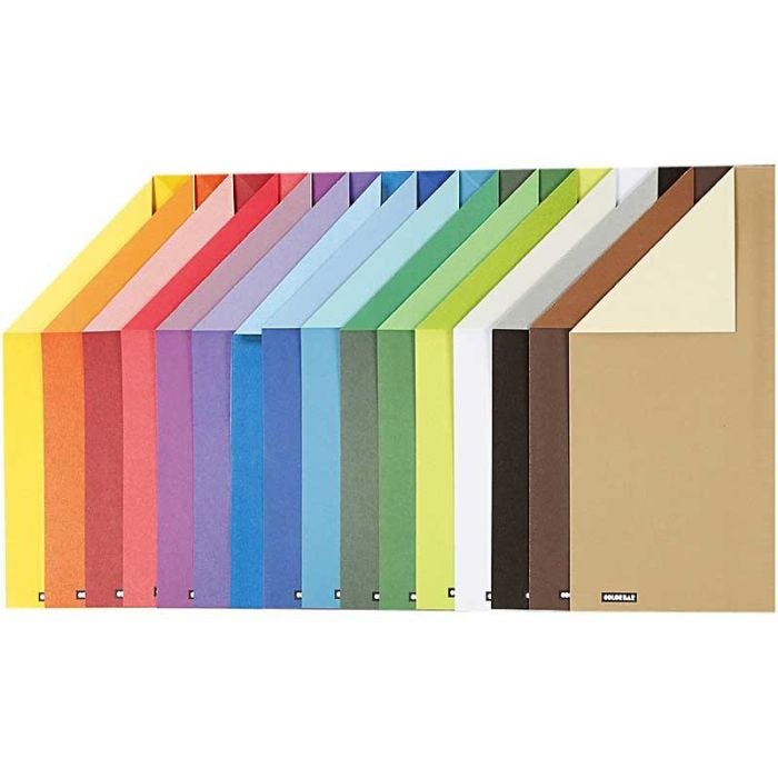Color Bar-Paperilajitelma, A4, arkki 210x297 mm, 100 g, 16laj/ 1 pkt