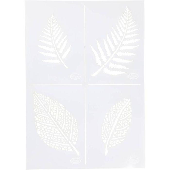 Taipuisa sabloni, lehdet, A4, arkki 210x297 mm, 1 kpl