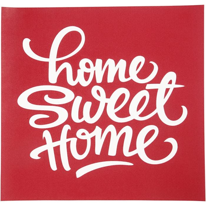 Painantasabloni, home sweet home, arkki 20x22 cm, 1 ark