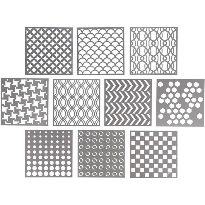 Sabloni, koko 15x15 cm, paksuus 0,31 mm, 10 ark/ 1 pkt