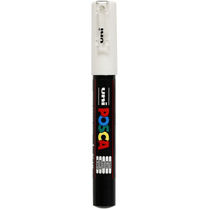 Posca Marker, nro PC-1M, paksuus 0,7 mm, extrafine, valkoinen, 1 kpl