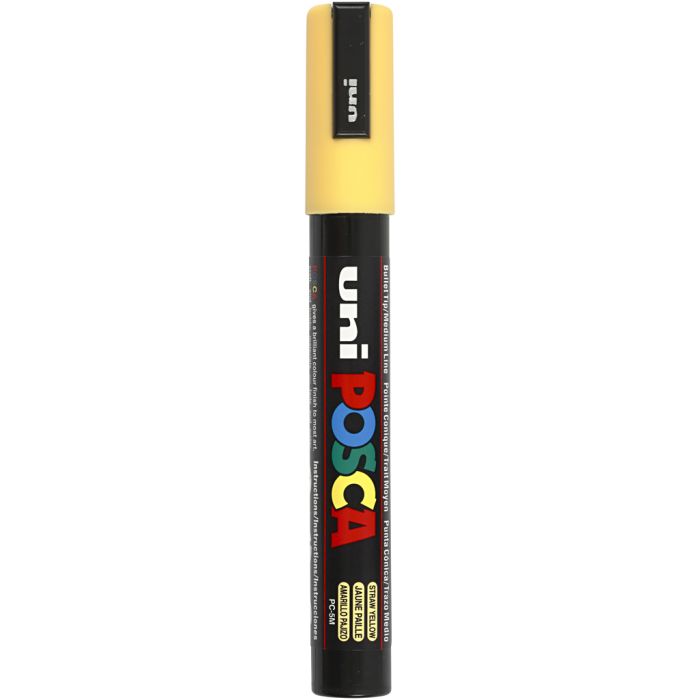 Posca Marker, nro PC-5M, paksuus 2,5 mm, medium, straw yellow, 1 kpl