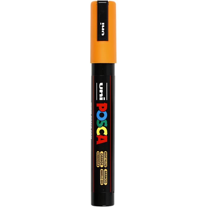 Posca Marker, nro PC-5M, paksuus 2,5 mm, medium, oranssi, 1 kpl