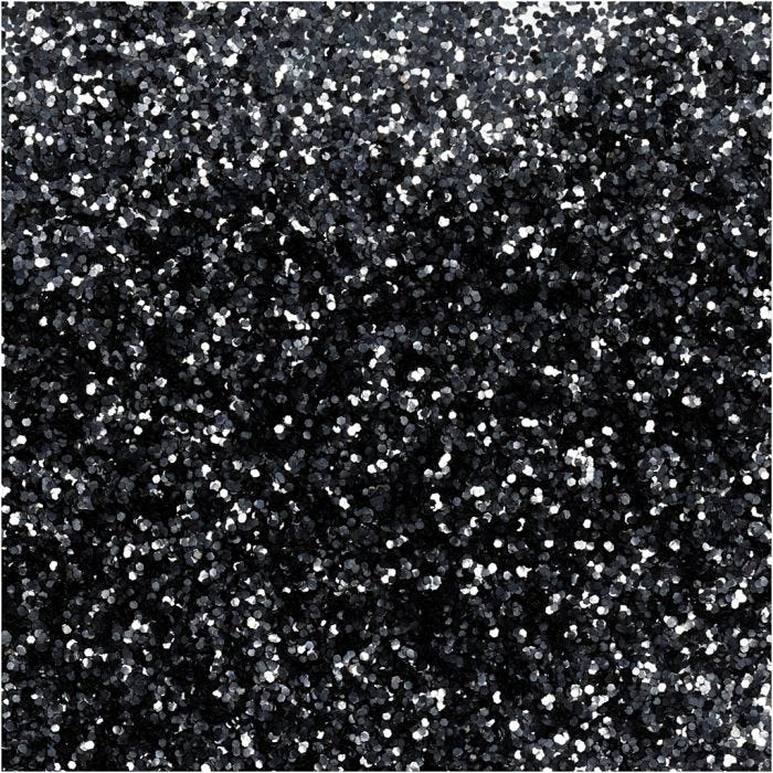 Bio kimalle, halk. 0,4 mm, musta, 10 g/ 1 tb