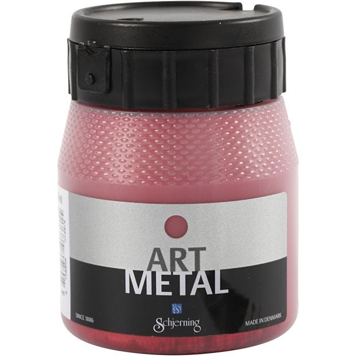 Askartelumaali Metallic, laavan punainen(5112), 250ml/ 1 pll