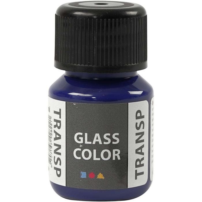 Glass Color Transparent lasimaali, briljantinsin, 30 ml/ 1 pll