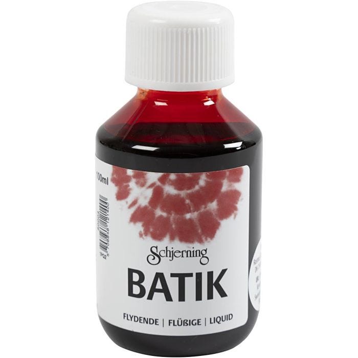 Tekstiiliväri, punainen, 100 ml/ 1 pll