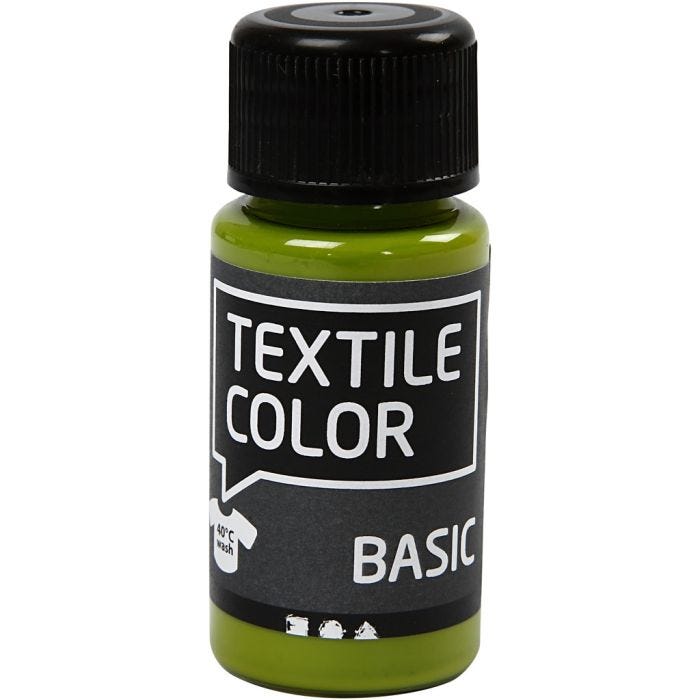 Tekstiiliväri, kiivinvihr., 50 ml/ 1 pll
