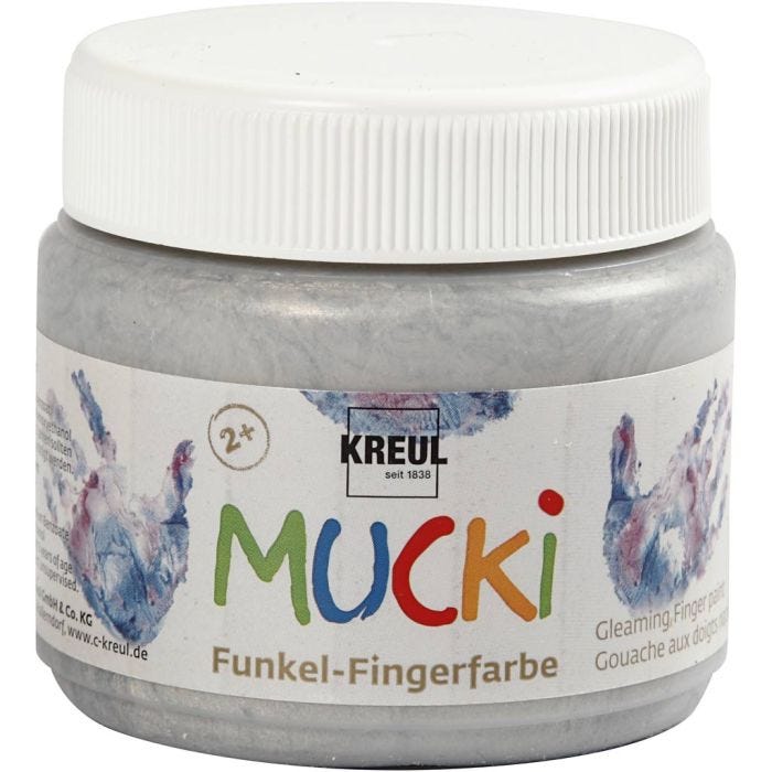 Mucki Sormiväri, metallihopea, 150 ml/ 1 tb