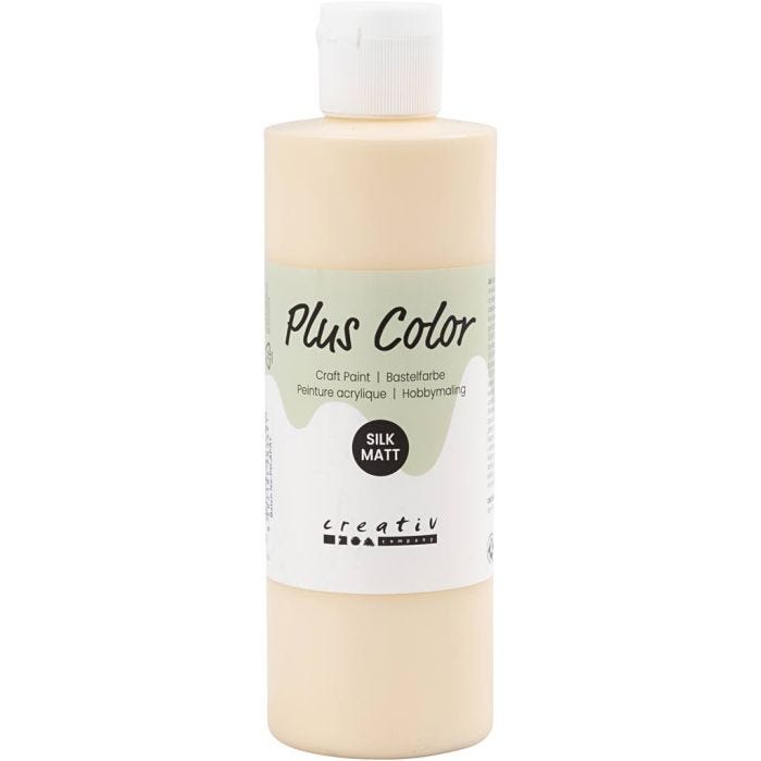 Plus Color- Askartelumaali, vaalea puuteri, 250ml/ 1 pll