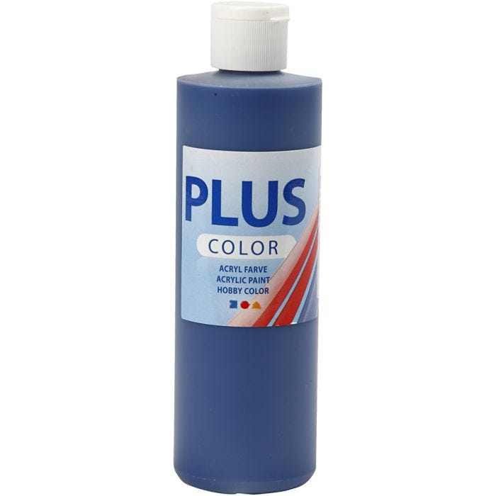Plus Color- Askartelumaali, laivastonsininen, 250 ml/ 1 pll