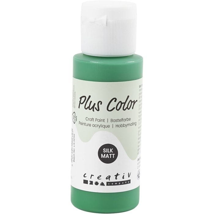 Plus Color- Askartelumaali, briljantinvihr, 60 ml/ 1 pll