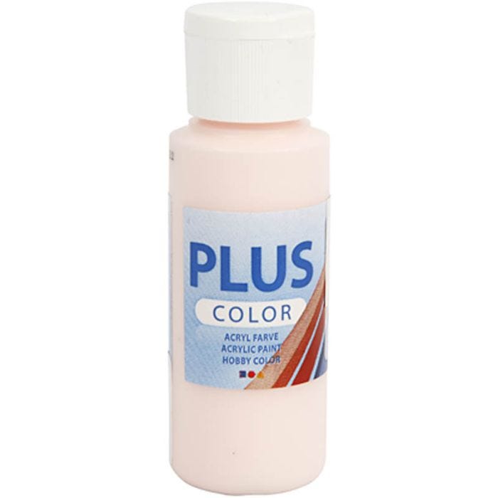 Plus Color- Askartelumaali, vaalea roosa, 60 ml/ 1 pll