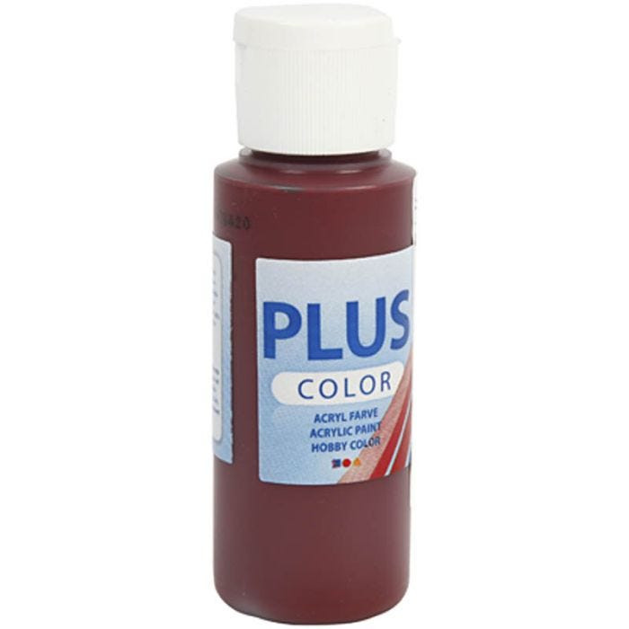 Plus Color- Askartelumaali, bordeaux, 60ml/ 1 pll