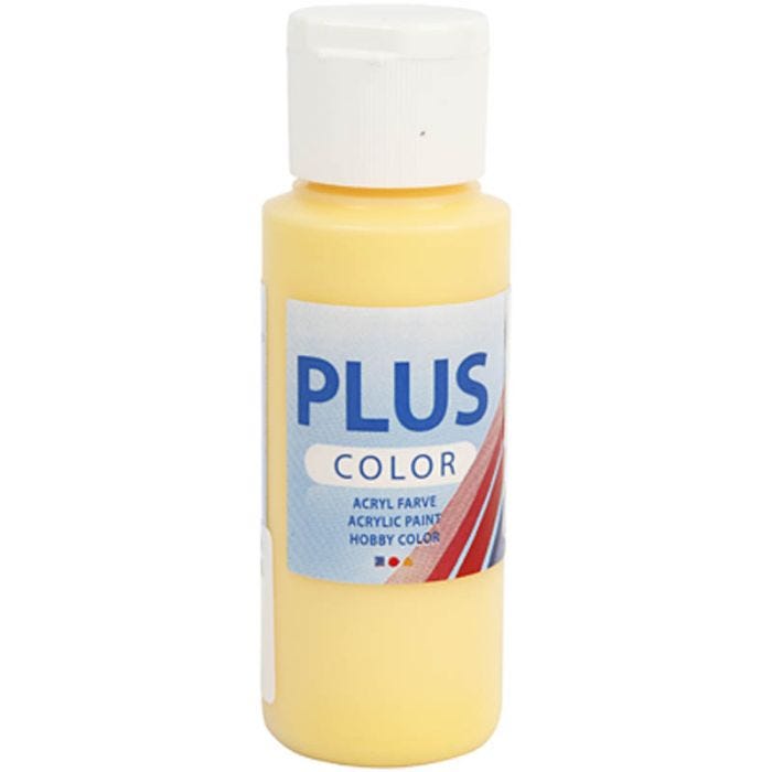 Plus Color- Askartelumaali, krookuksen keltainen, 60ml/ 1 pll